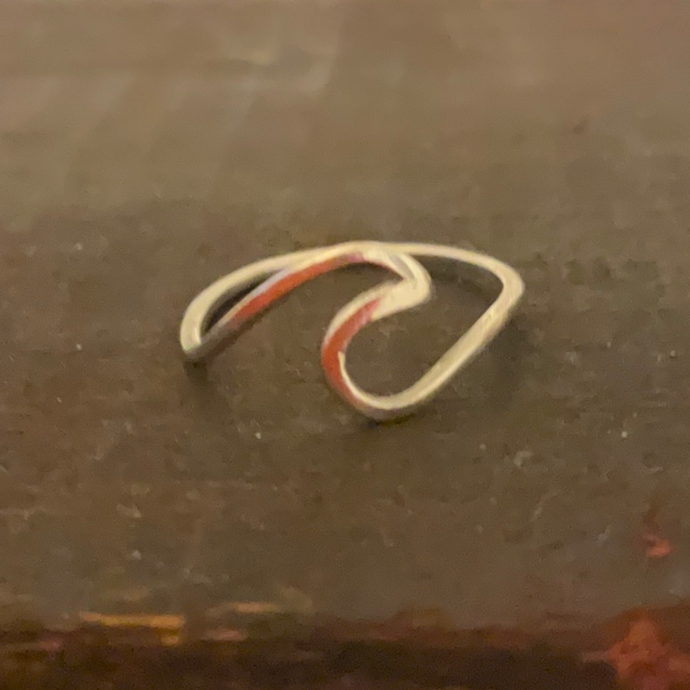 Sterling Wave Ring - image 1